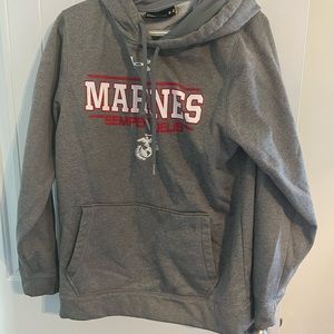 Under armor polyester sweatshirt marine corps